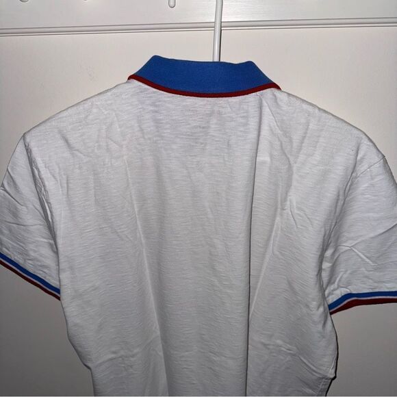 American Eagle Outfitters Men's White Slim Fit Polo T-Shirt - Picture 4 of 11